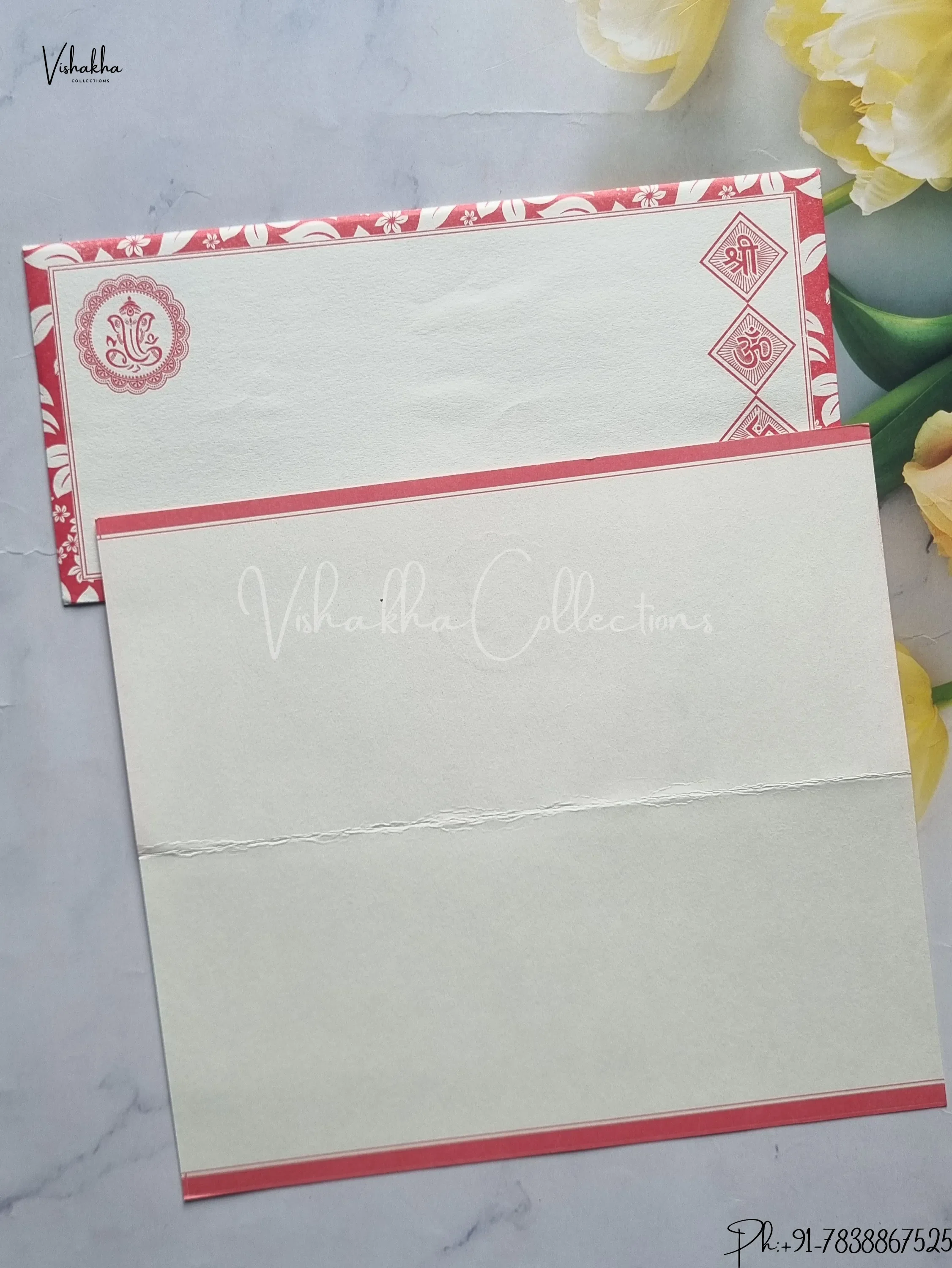 Ganesh Ji Hindu wedding invitation Cards SCH-1004 - Image 2