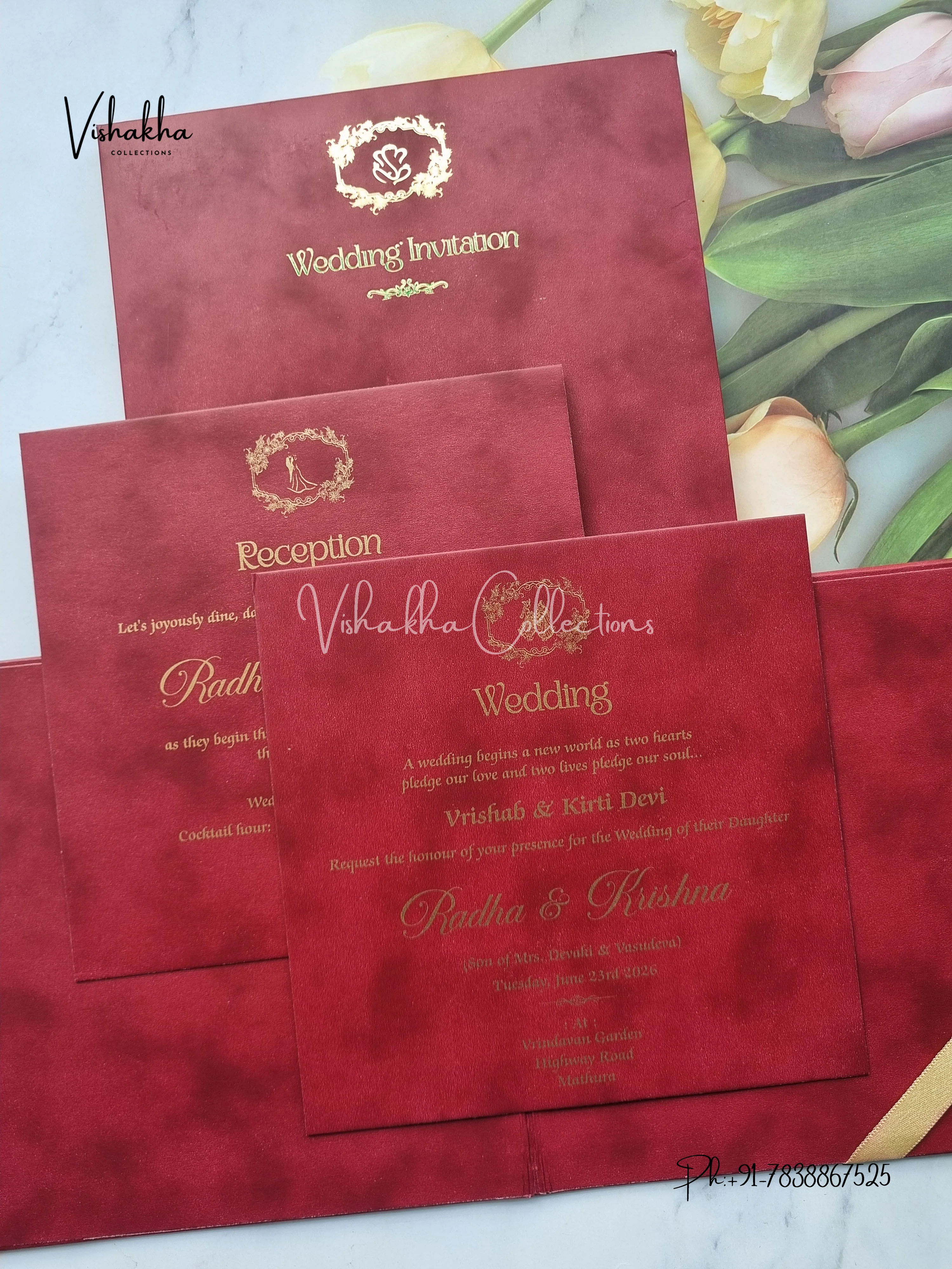 Hathi Hindu Sikh Padded invitation Cards SN-167 - Image 3