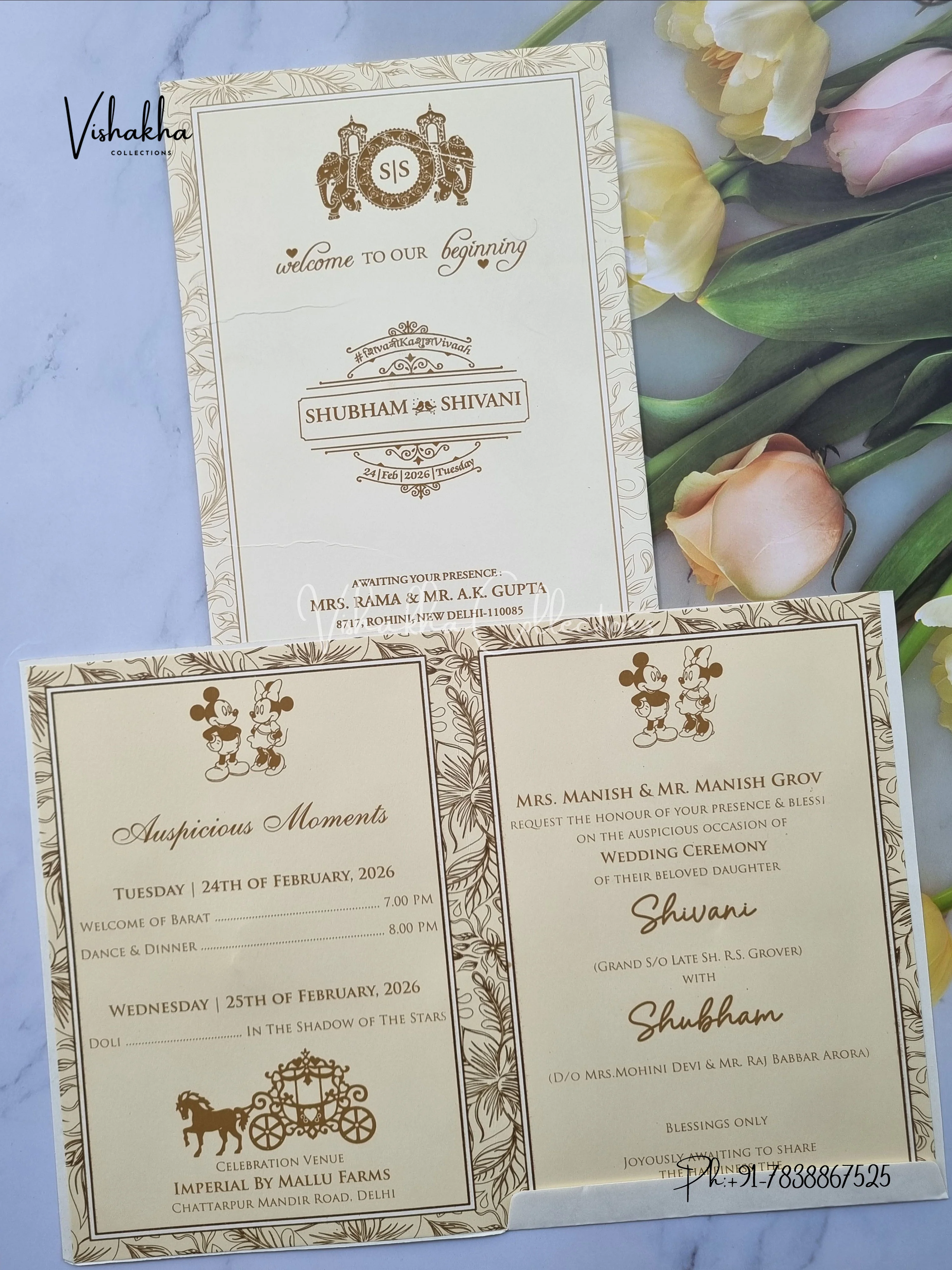 Hindu Muslim Christian Sikh invitation Cards ATS-1706 - Image 3