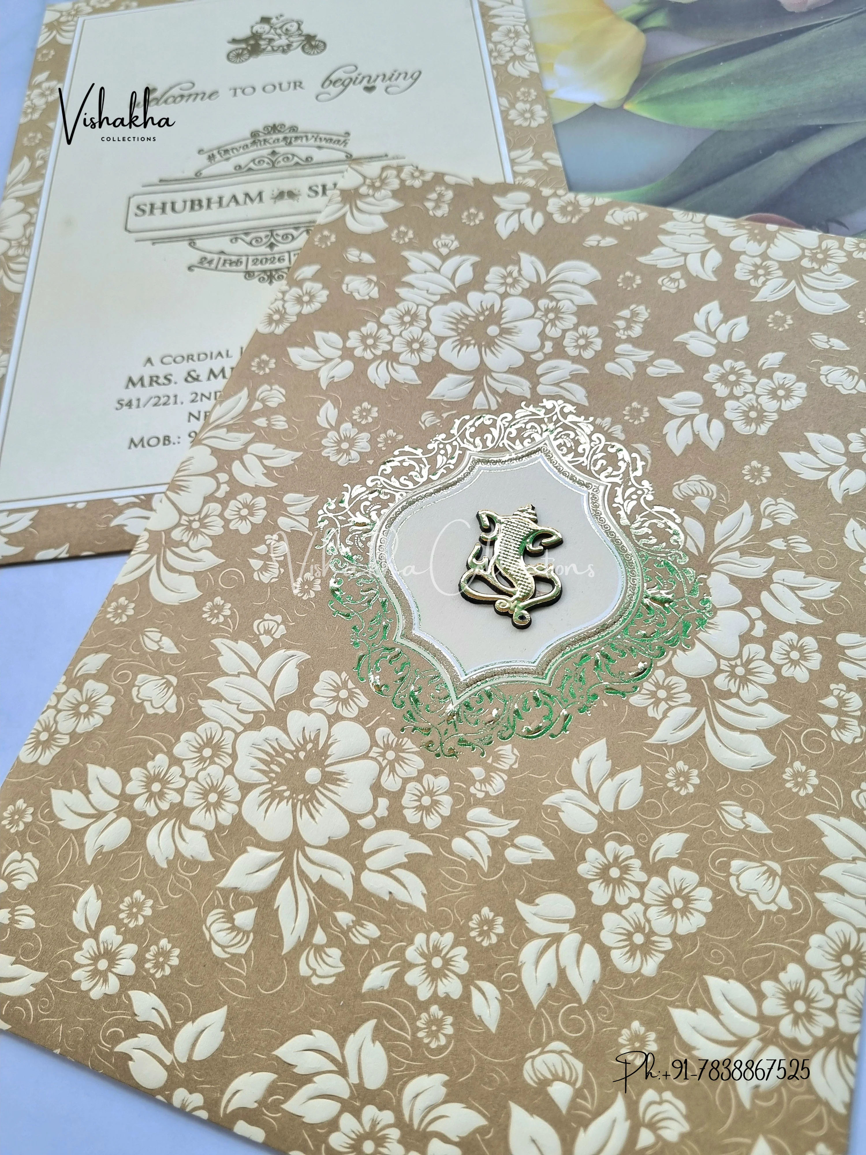Hindu Muslim Christian Sikh invitation Cards ATS-1707 - Image 2