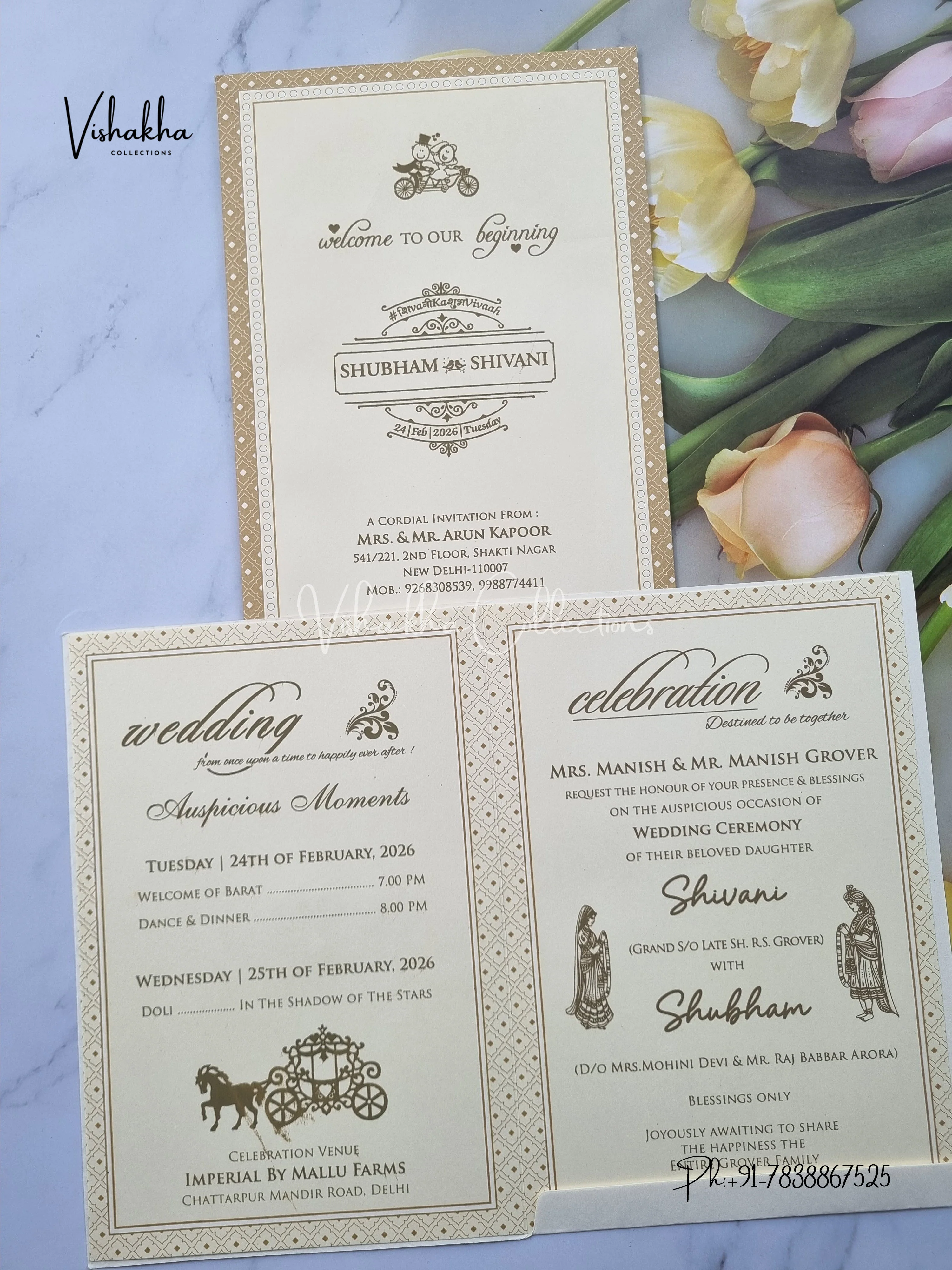 Hindu Muslim Christian Sikh invitation Cards ATS-1708 - Image 3