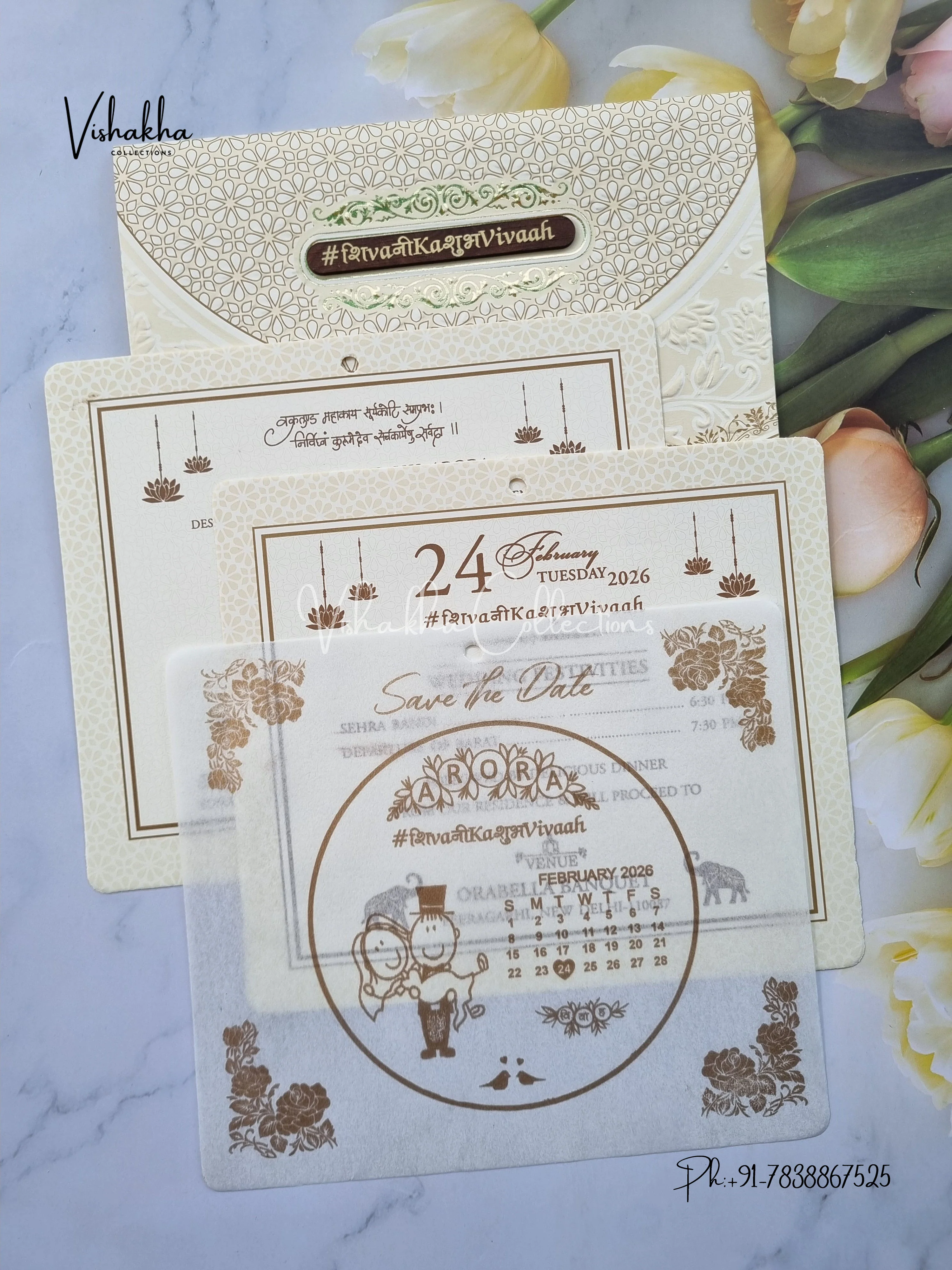 Hindu Muslim Christian Sikh invitation Cards ATS-1793 - Image 3