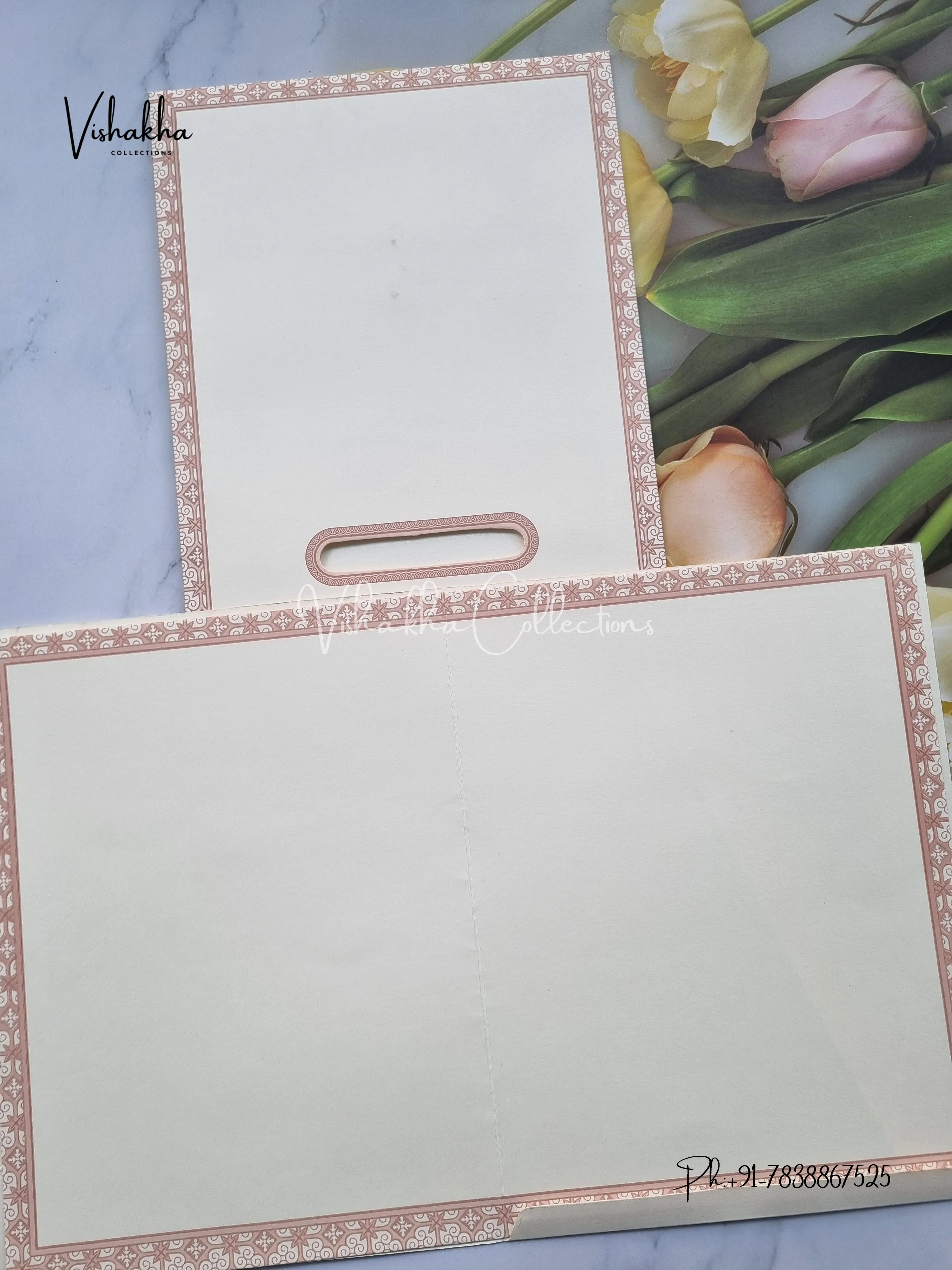 Hindu Muslim Christian Sikh invitation Cards CR-8068P - Image 3