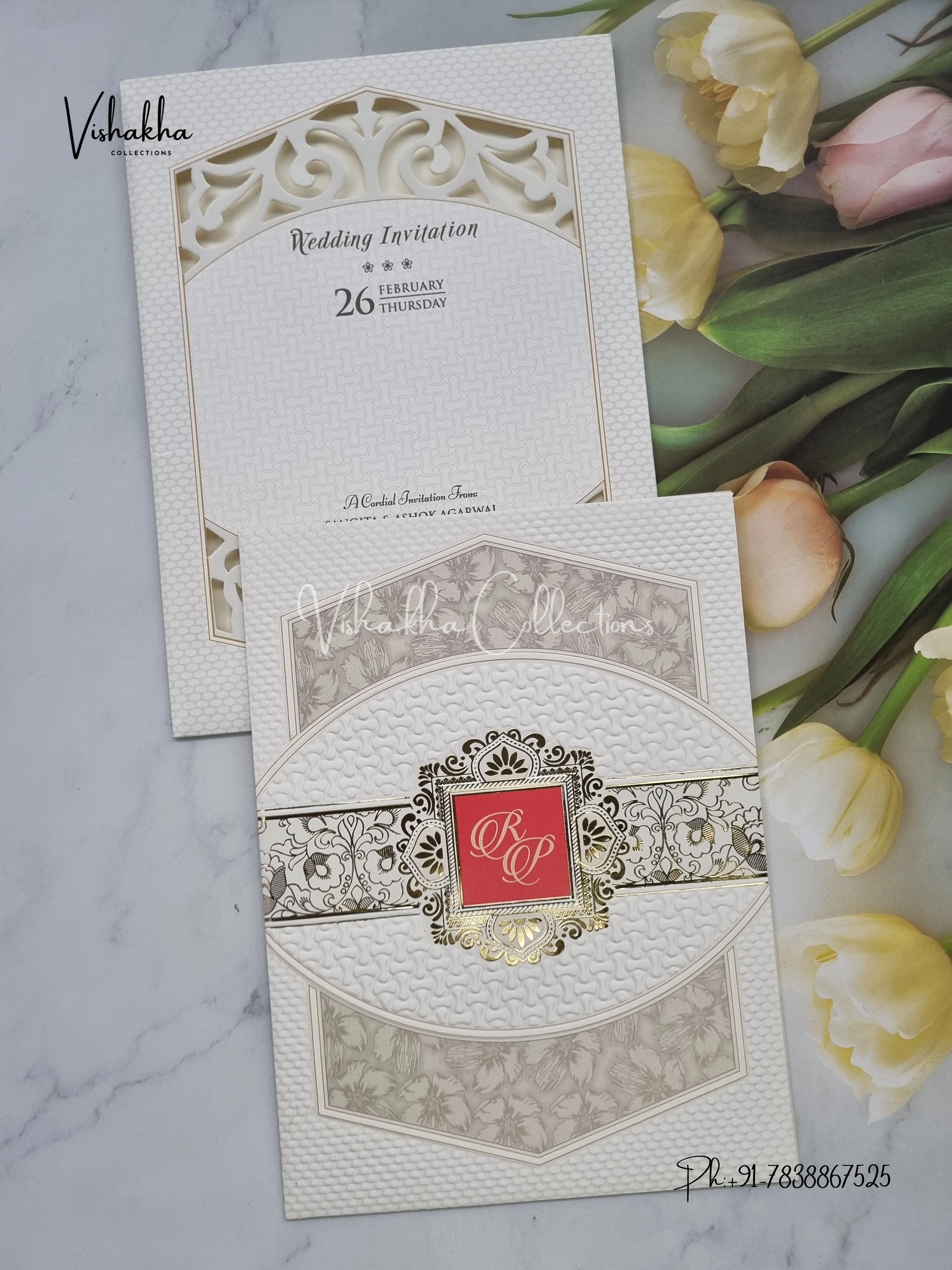 Hindu Muslim Christian Sikh invitation Cards EJ-5294