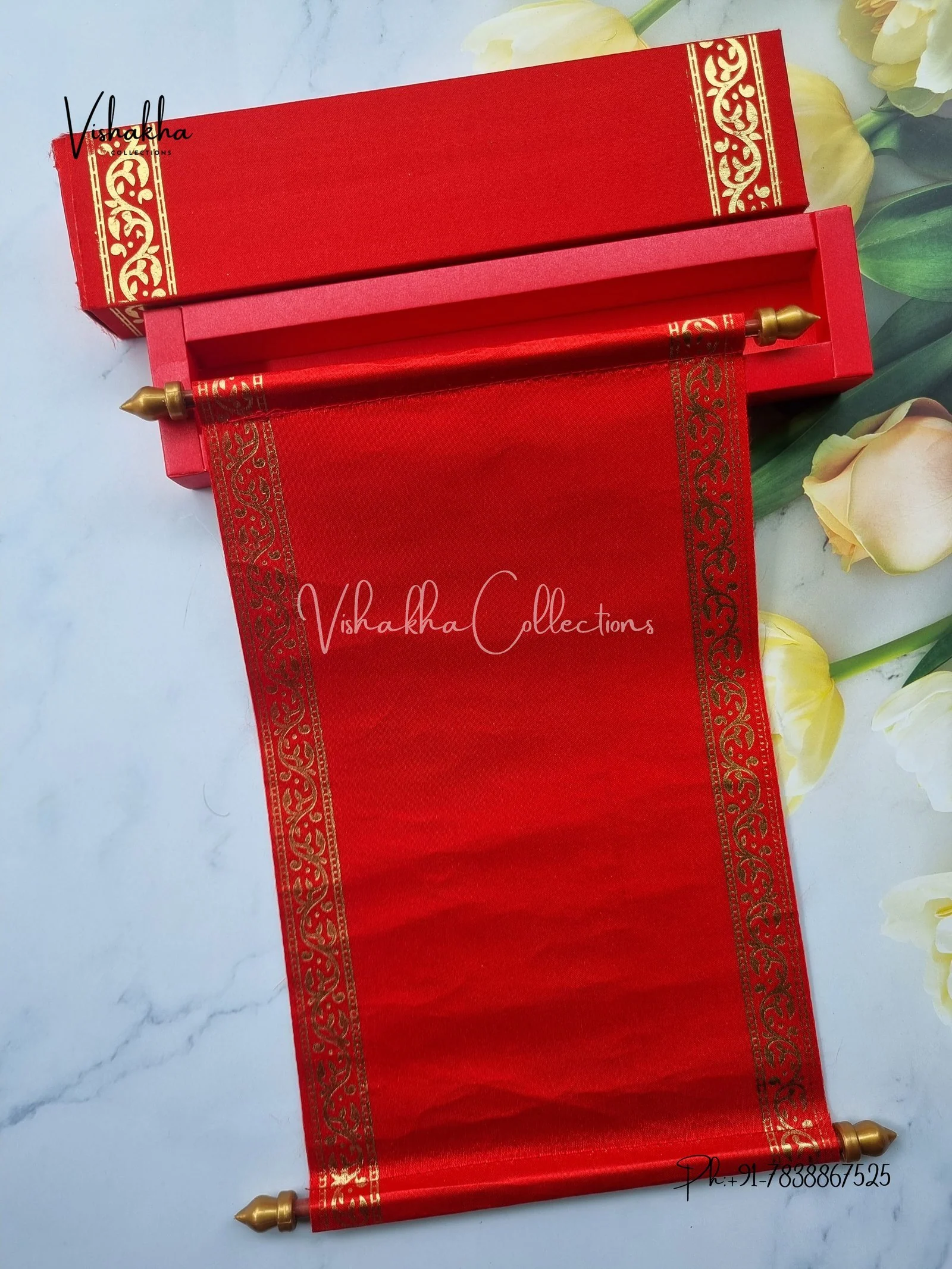 Scroll Farman invitation Cards FC-049 - Image 3