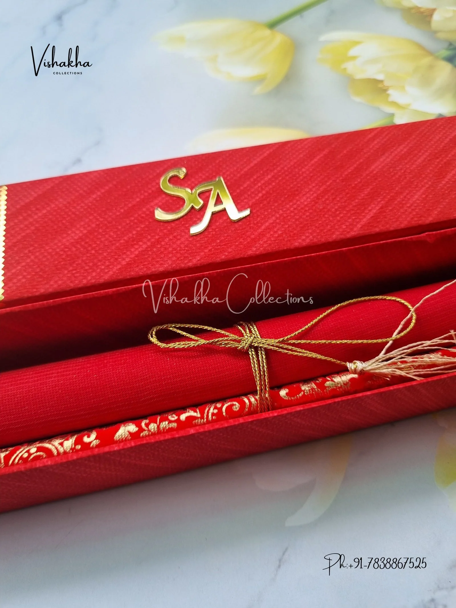 Scroll Farman invitation Cards FC-050 - Image 2