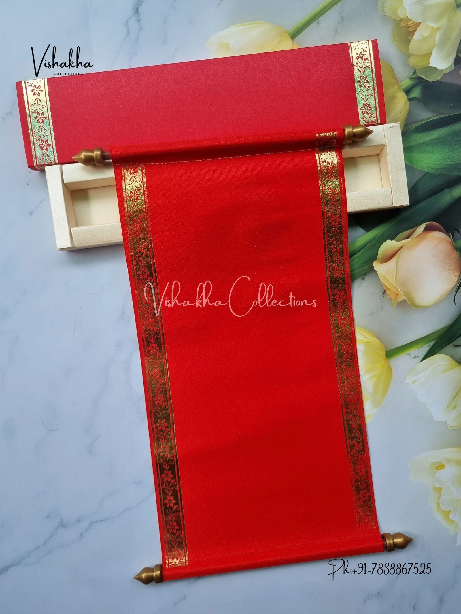 Scroll Farman invitation Cards FC-052 - Image 3