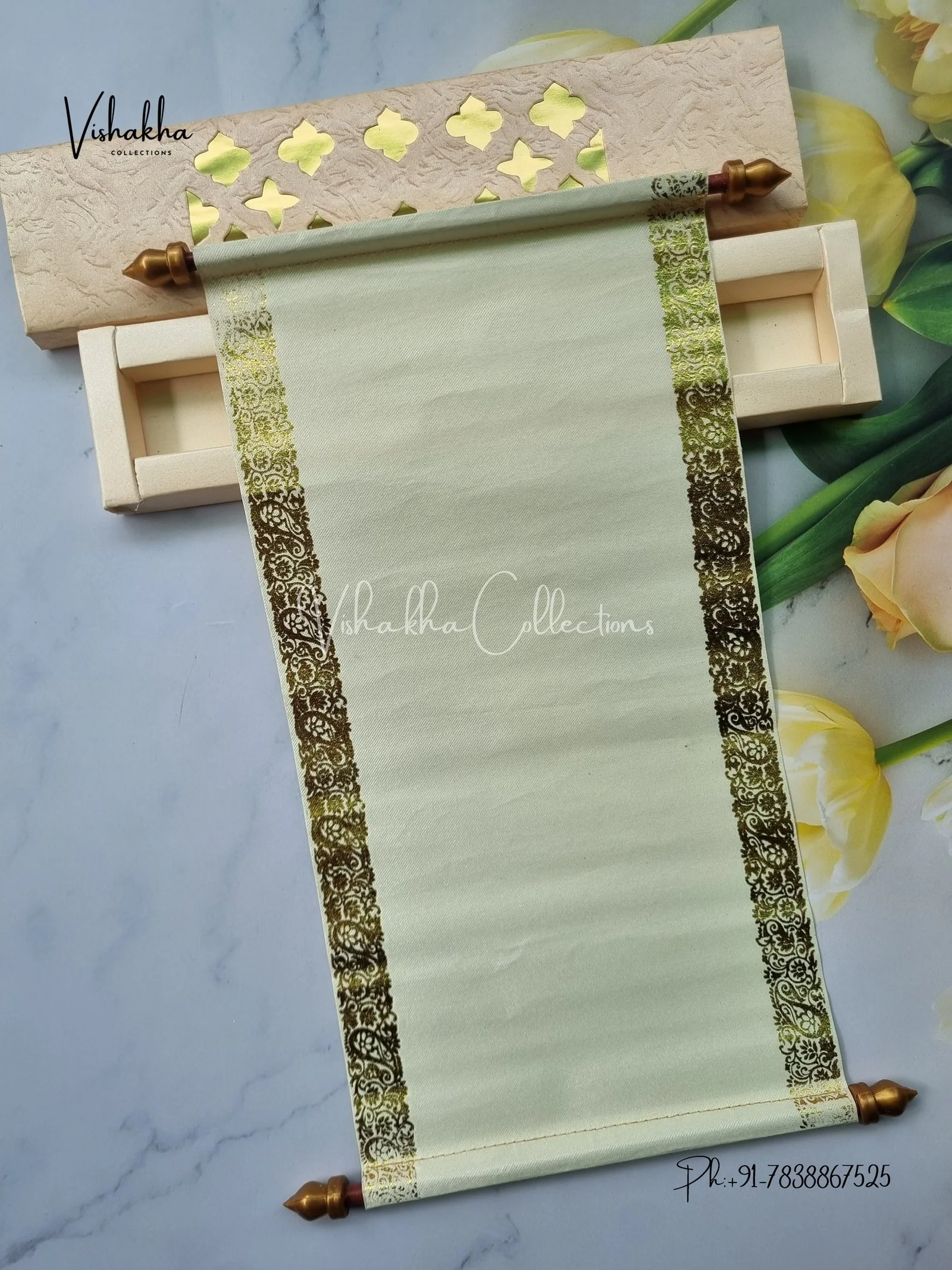 Scroll Farman invitation Cards FC-057 - Image 3