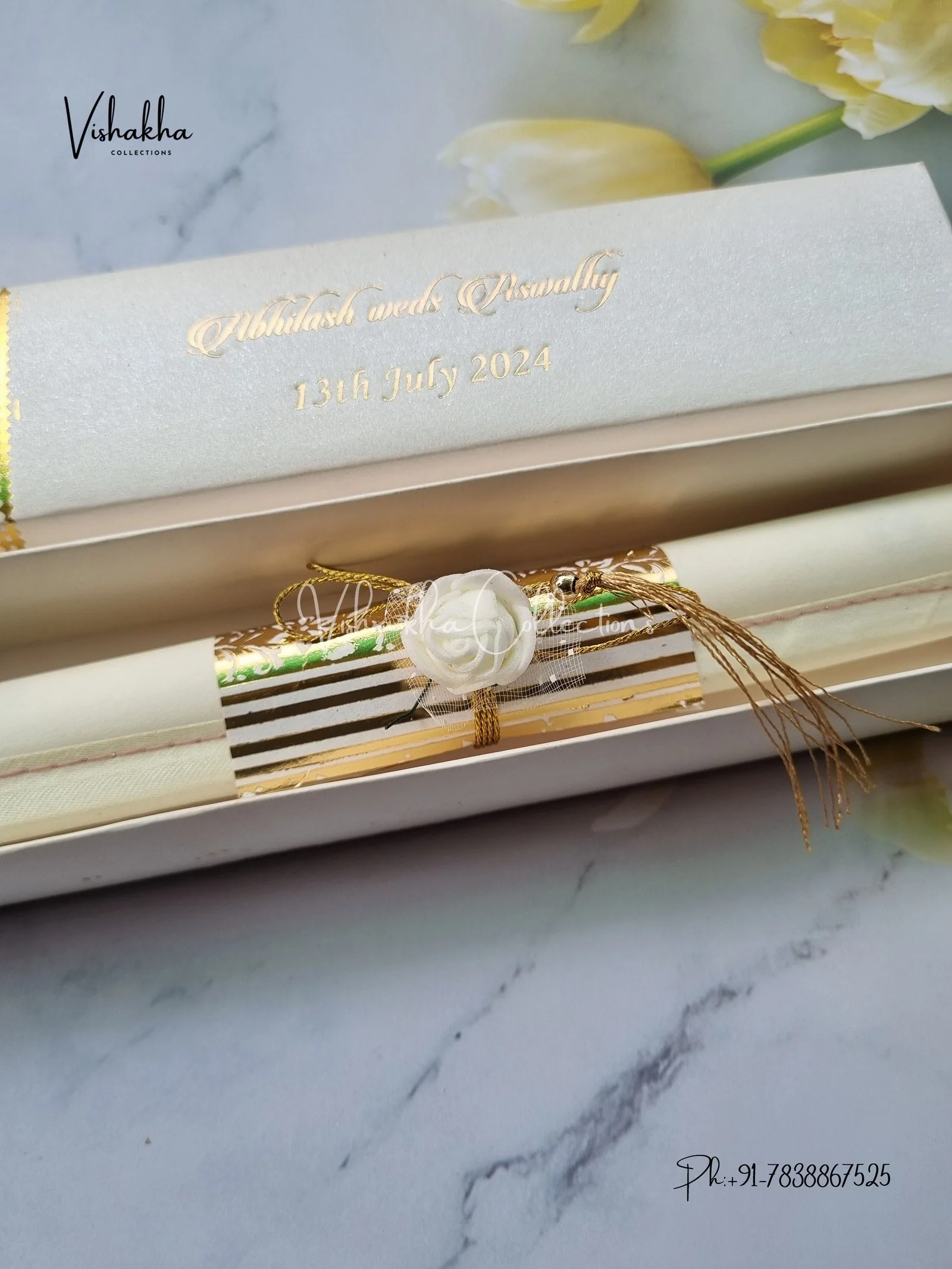 Scroll Farman invitation Cards FC-060 - Image 2