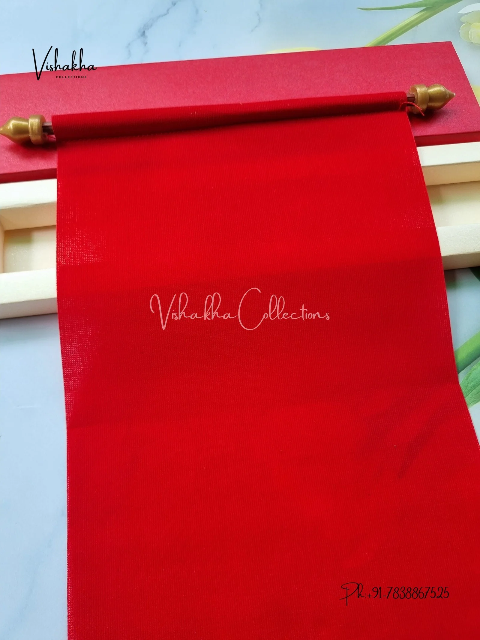 Scroll Farman invitation Cards FC-061 - Image 2