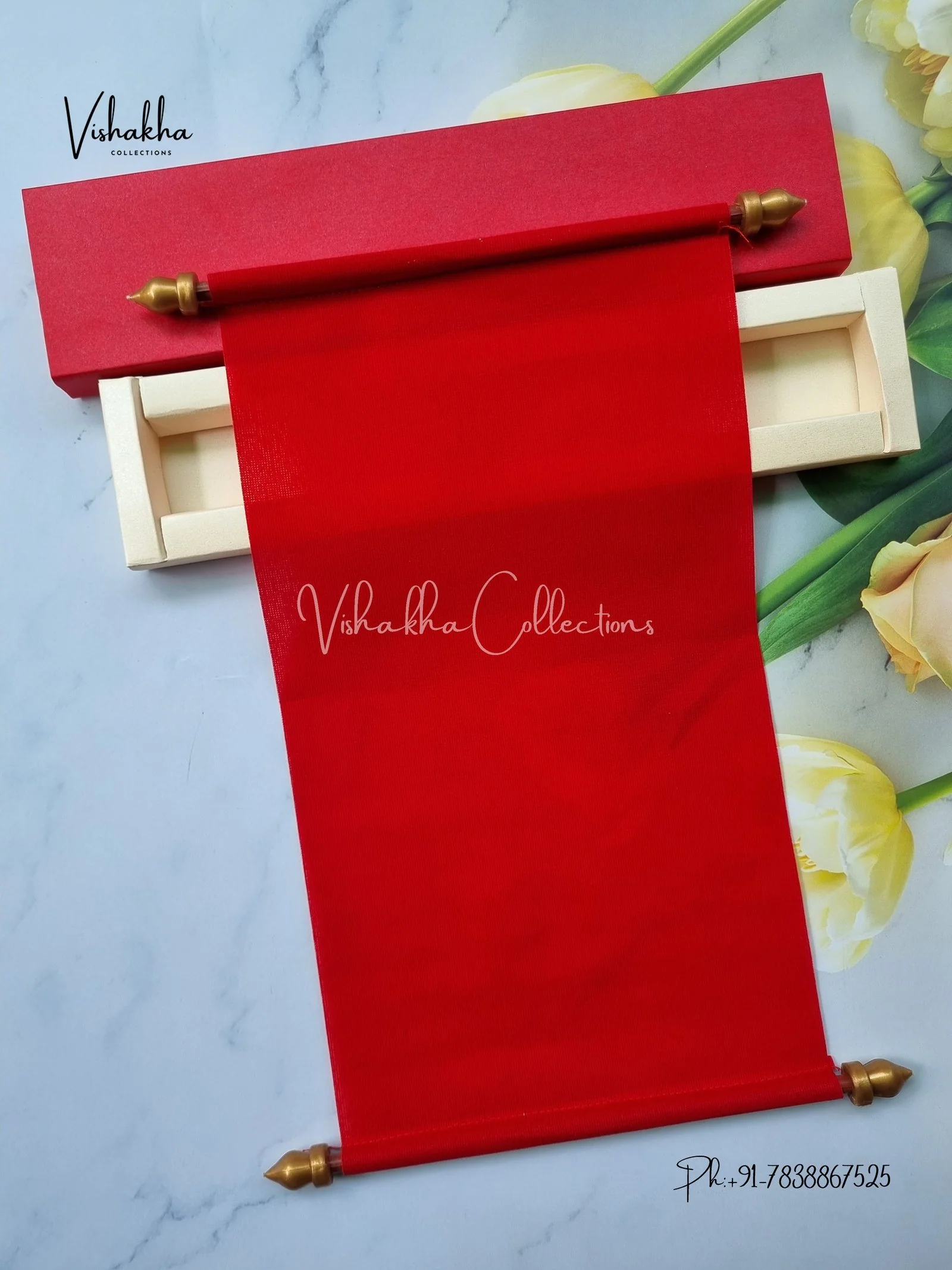 Scroll Farman invitation Cards FC-061 - Image 3