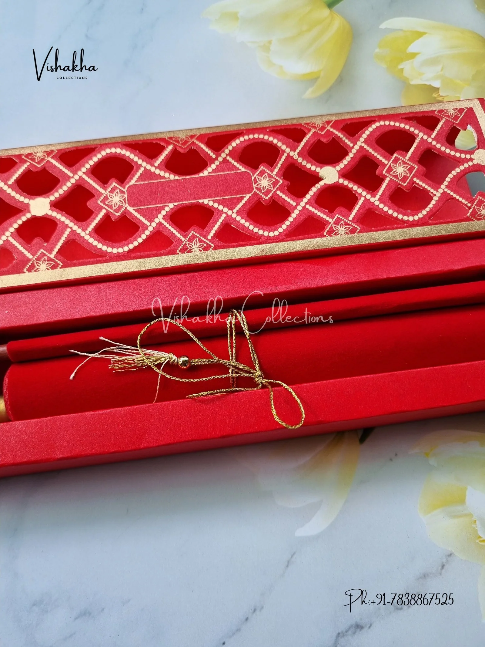 Scroll Farman invitation Cards FC-063 - Image 2