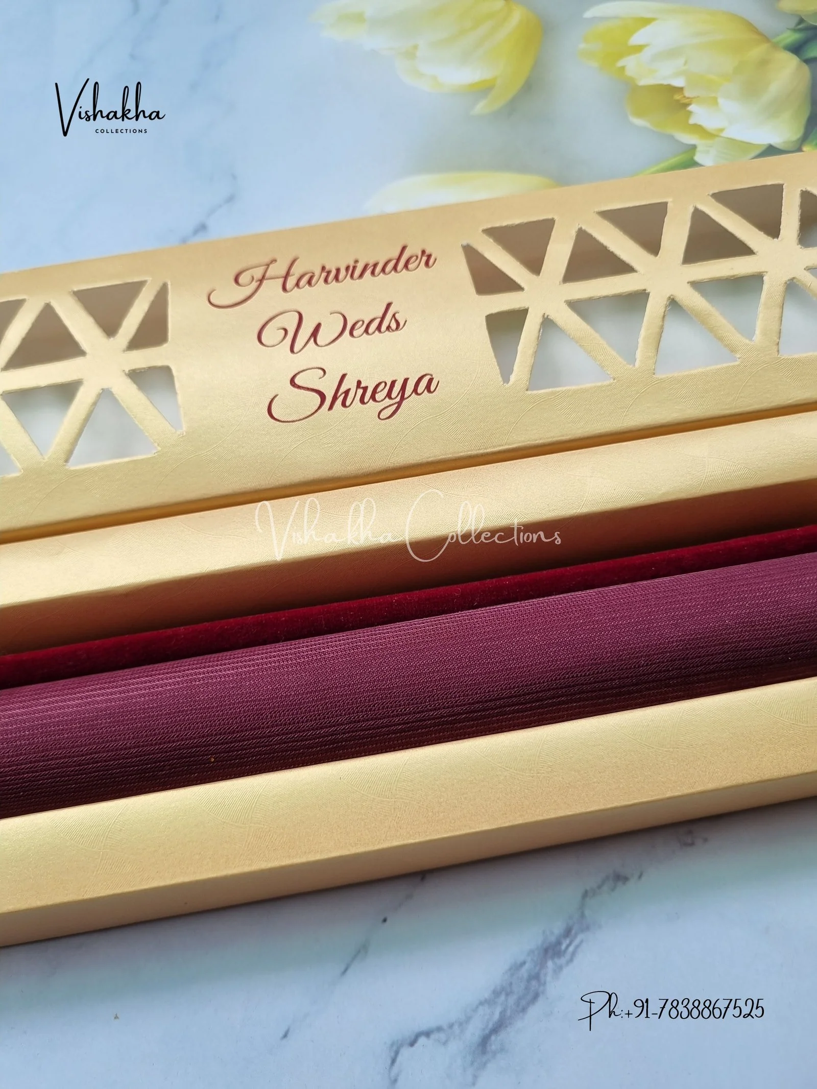 Scroll Farman invitation Cards FC-065 - Image 2