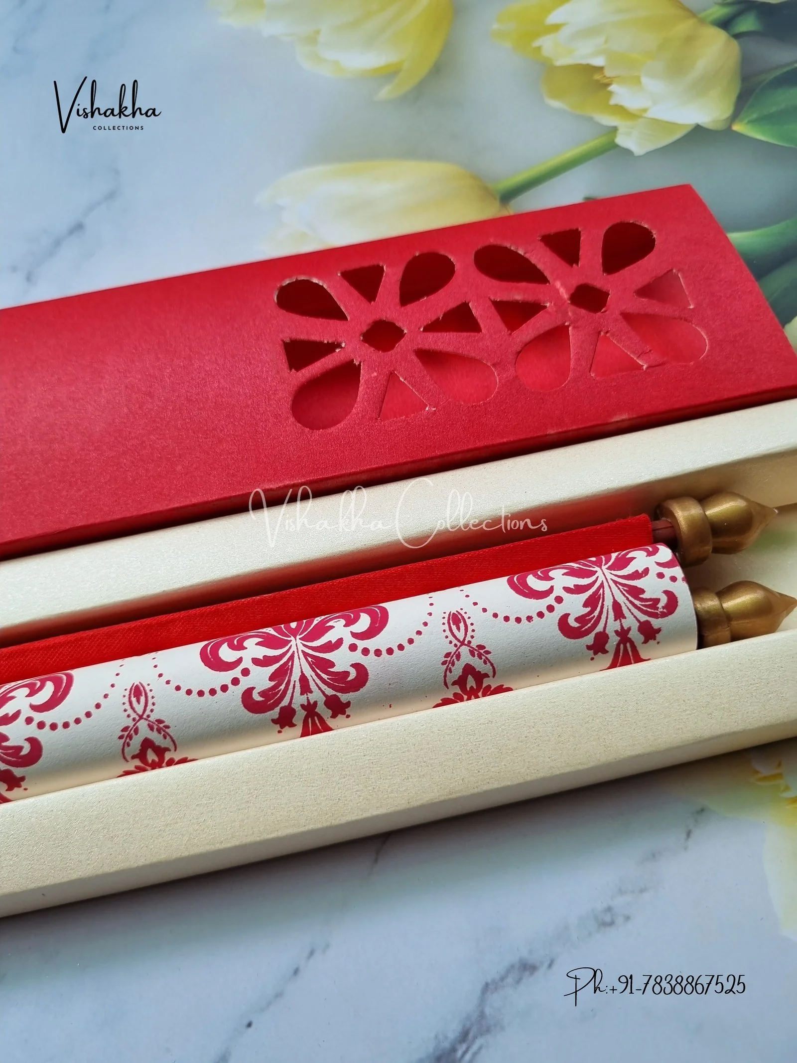 Scroll Farman invitation Cards FC-066 - Image 2