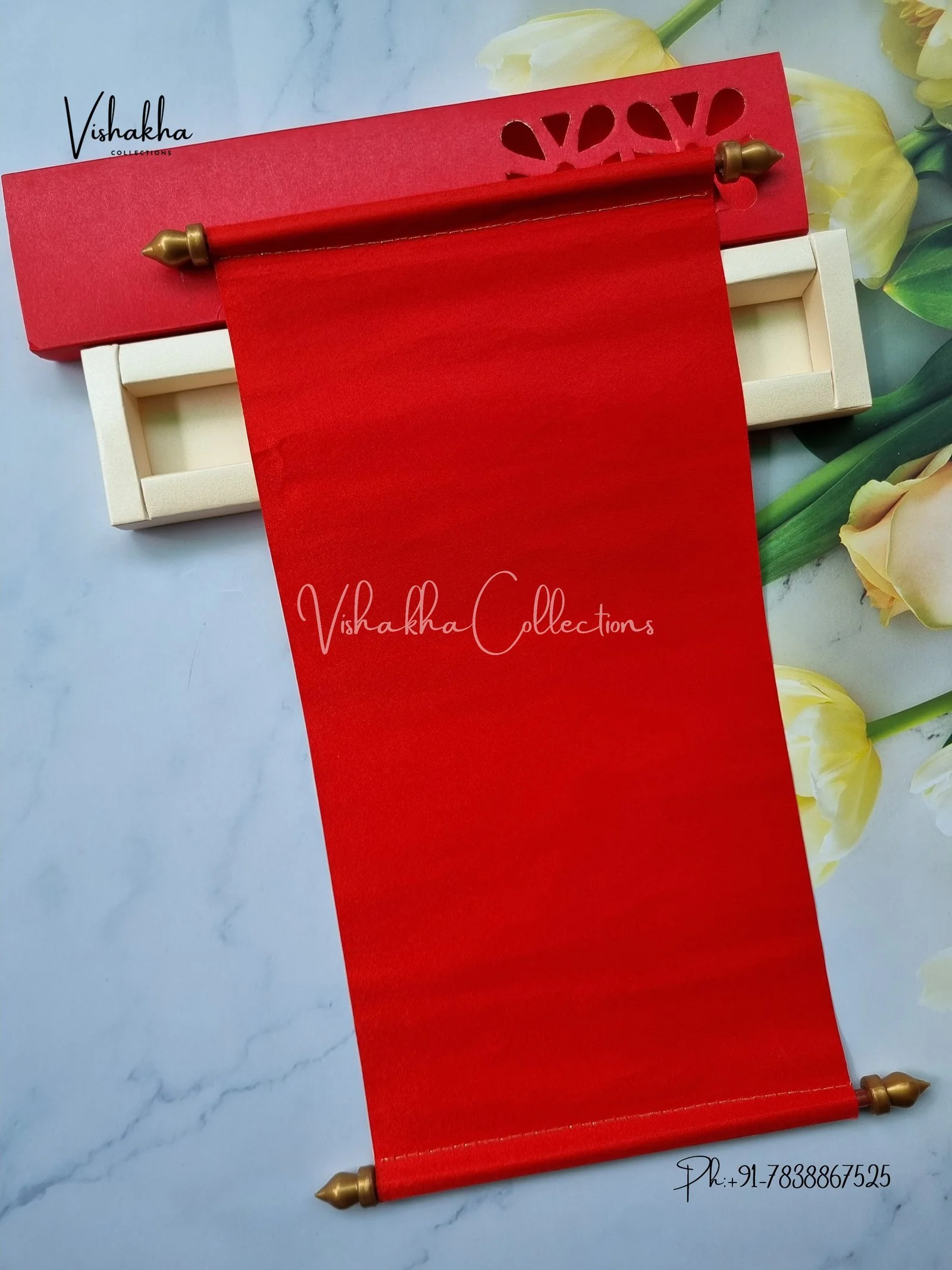 Scroll Farman invitation Cards FC-066 - Image 3