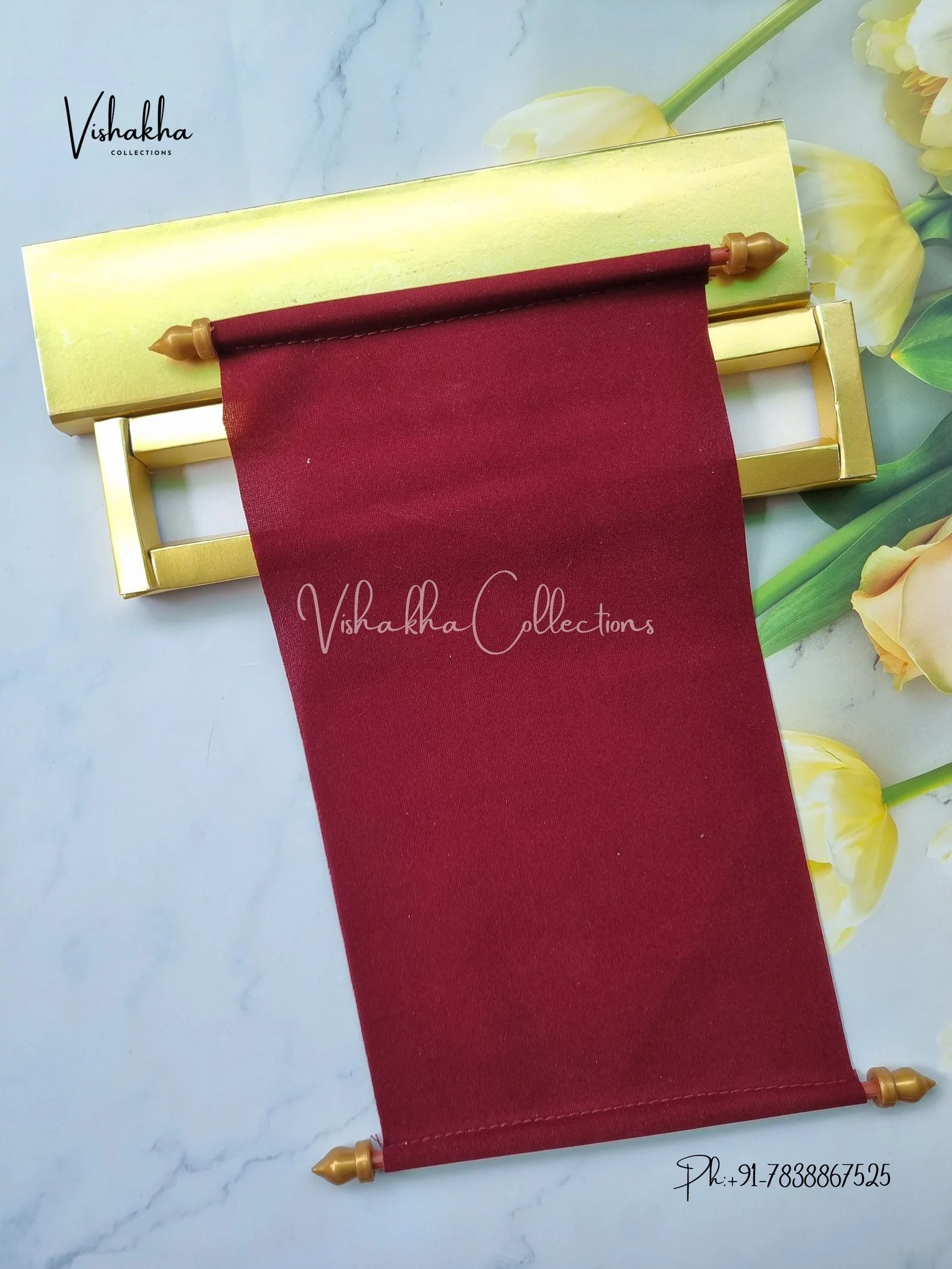 Scroll Farman invitation Cards FC-068 - Image 3