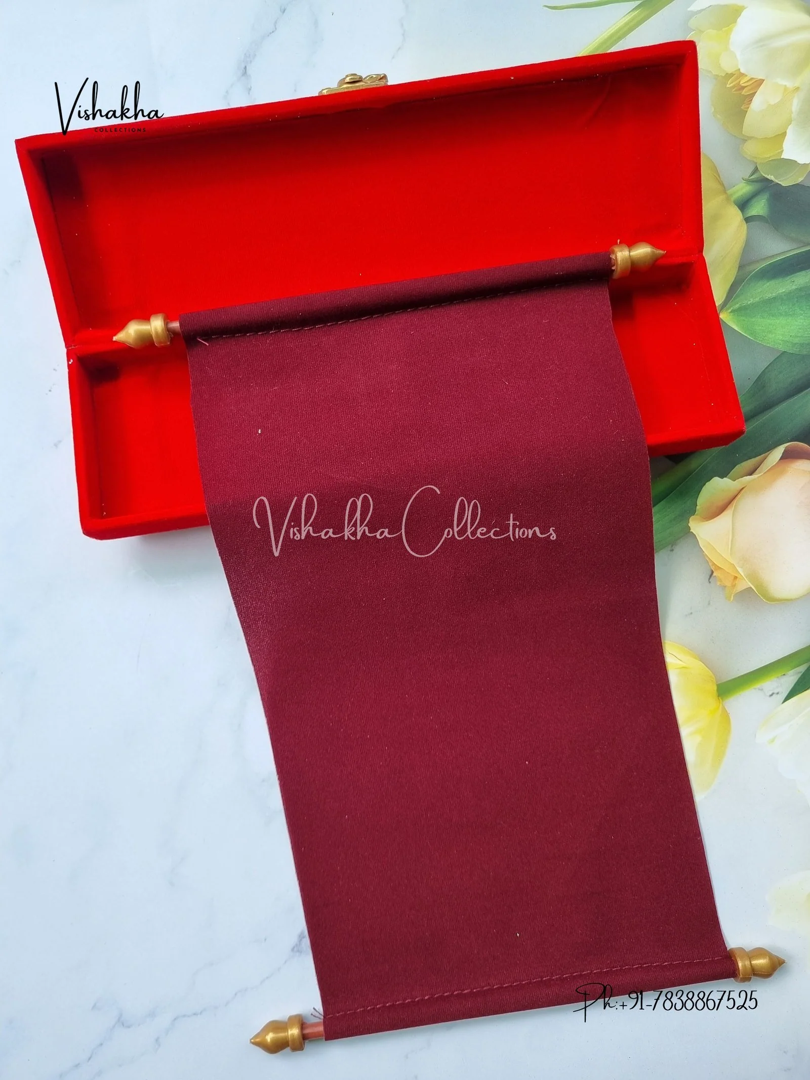 Scroll Farman invitation Cards FC-070 - Image 3