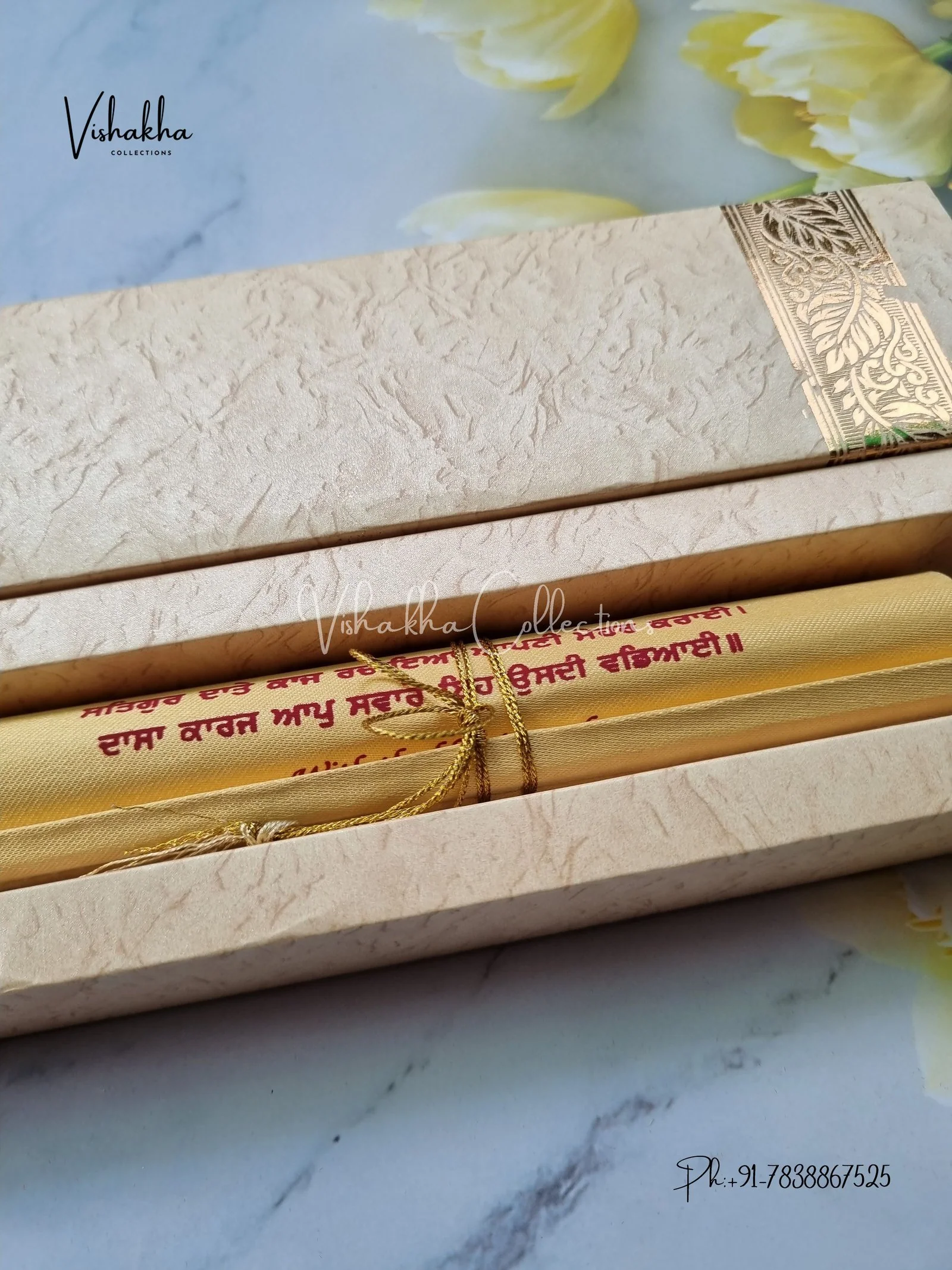 Scroll Farman invitation Cards FC-074 - Image 2