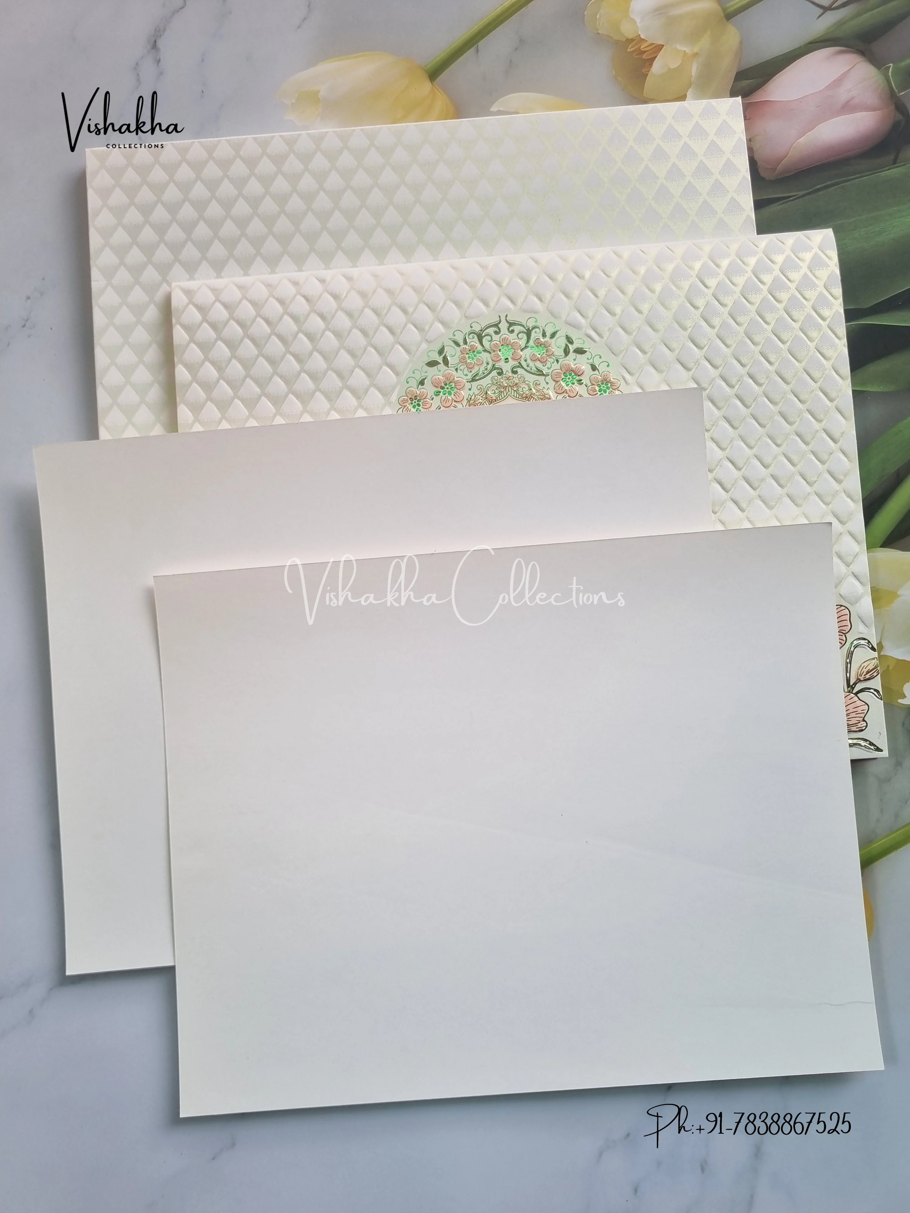 Semi Box Ganesh Ji Hindu Sikh invitation Cards CR-702P - Image 3